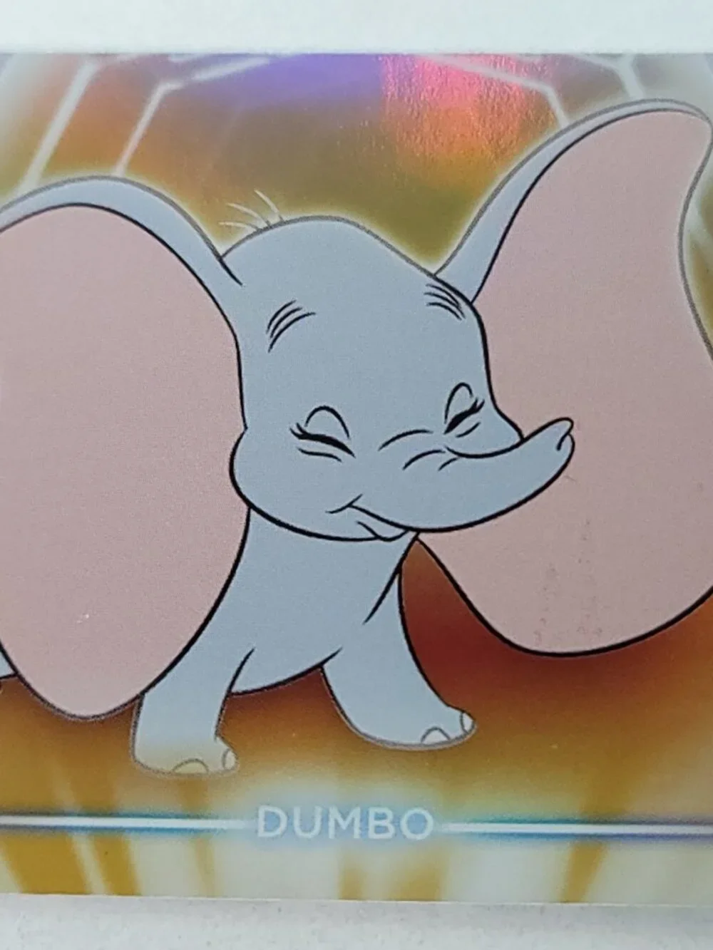 Dumbo Topps 2026 Disney Neon Gold Holo Parallel Limited 29/50 - Picture 3 of 4